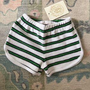 Striped Green and Black Shorts